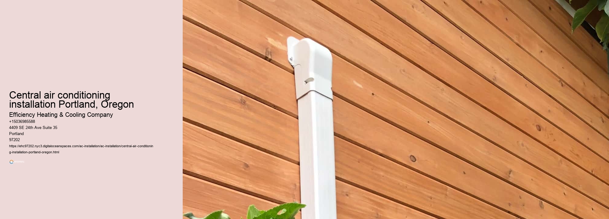 Central air conditioning installation Portland, Oregon