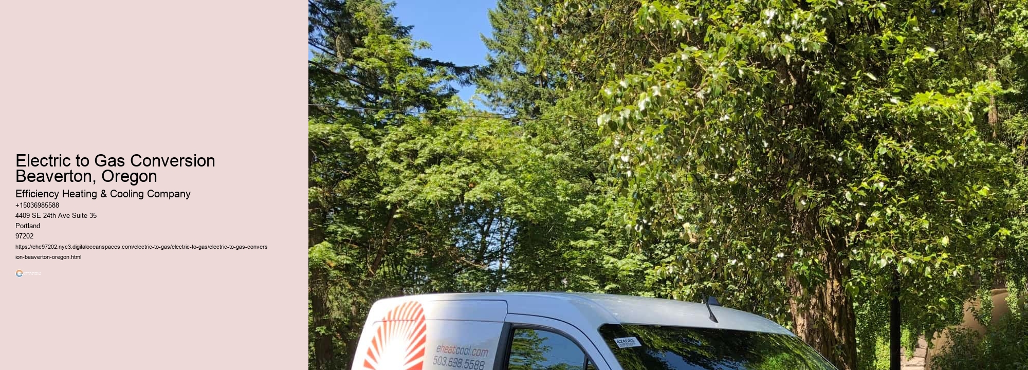 Electric to Gas Conversion Beaverton, Oregon
